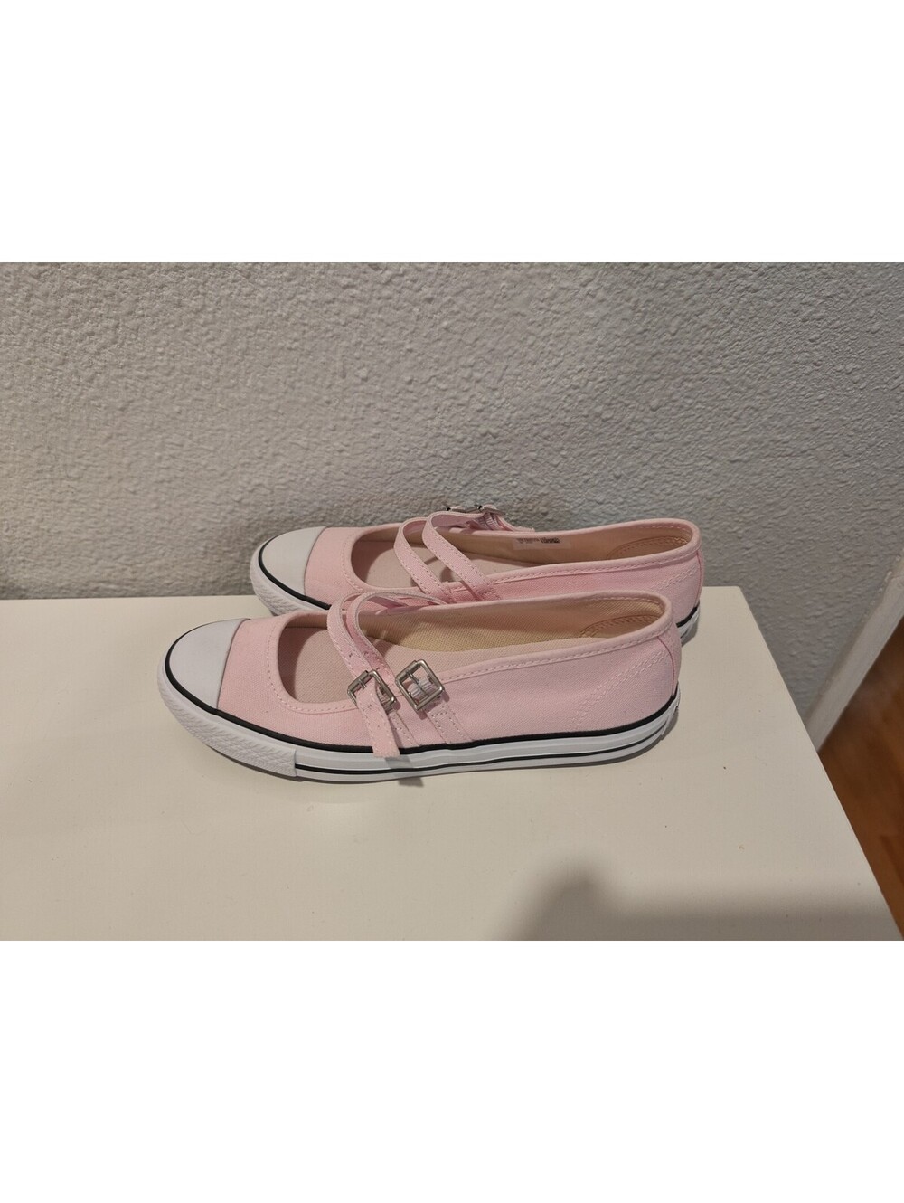 Converse All Star Pink Mary Jane Canvas Shoes Size 7
